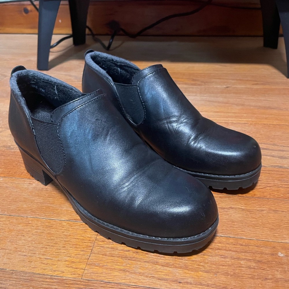 Sporto Women's Black Slip-On Boots